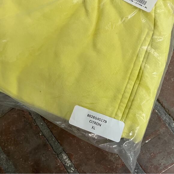 Daydreamer Ransom Note BF Sweat Citron Yellow Shorts XL - Picture 6 of 8